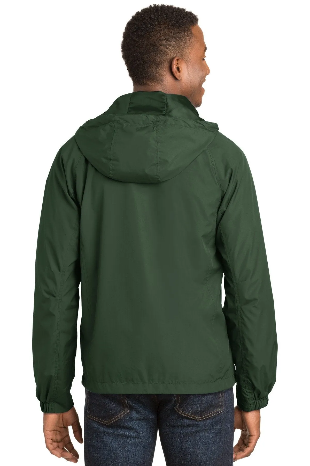 Sport-Tek Hooded Raglan Jacket JST73 Forest Green