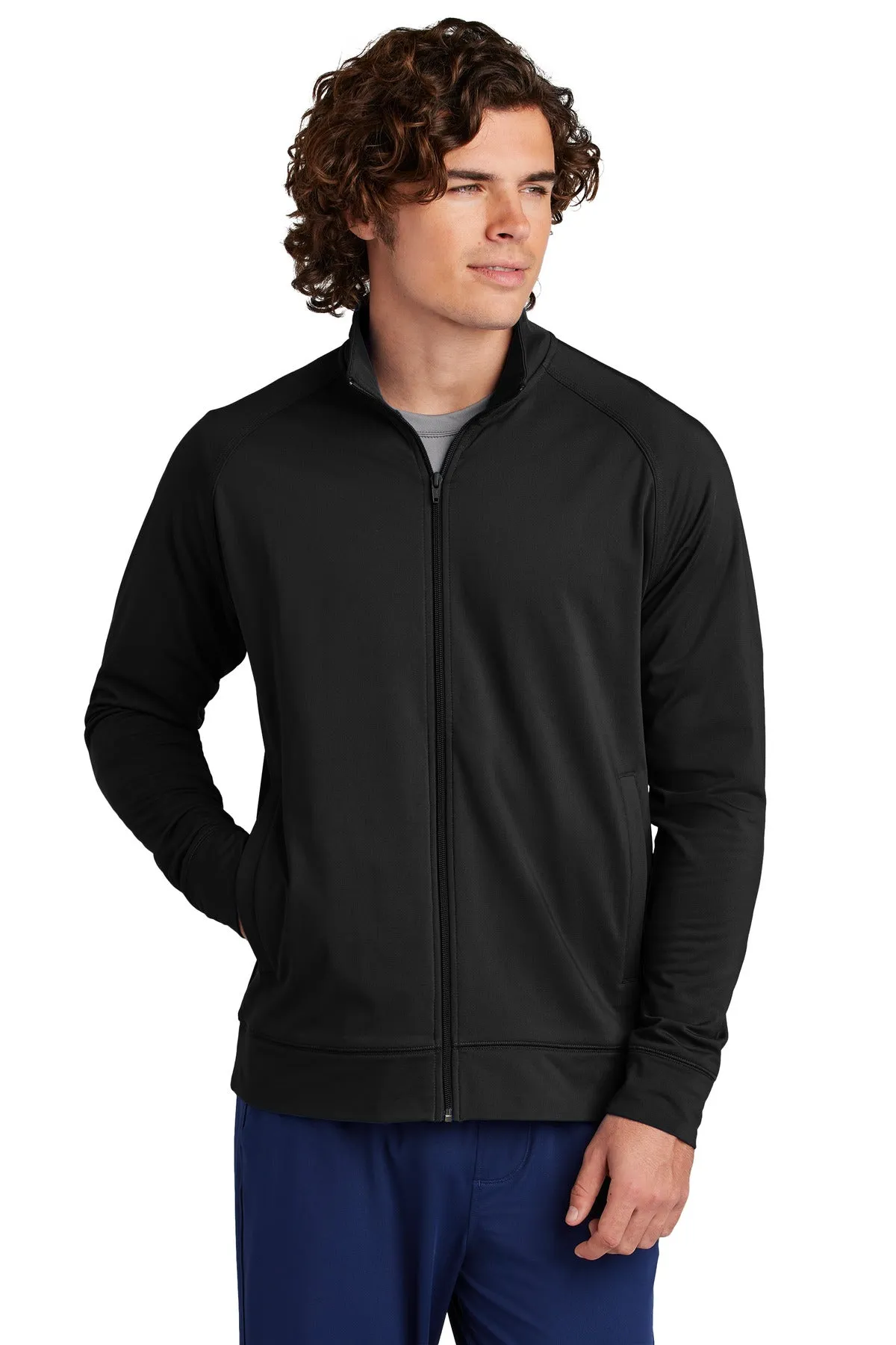 Sport-Tek Men's Sport-Wick Stretch Full-Zip Cadet Jacket