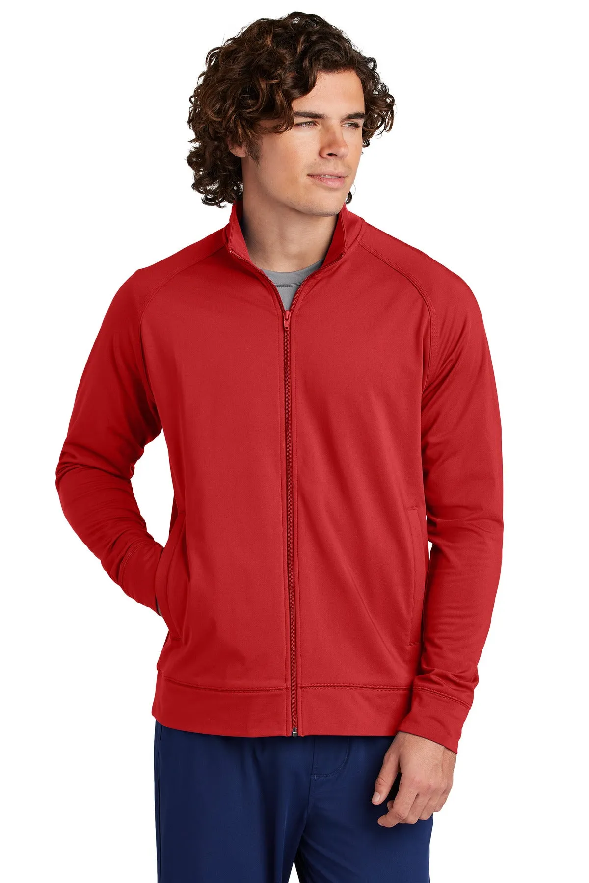 Sport-Tek Men's Sport-Wick Stretch Full-Zip Cadet Jacket