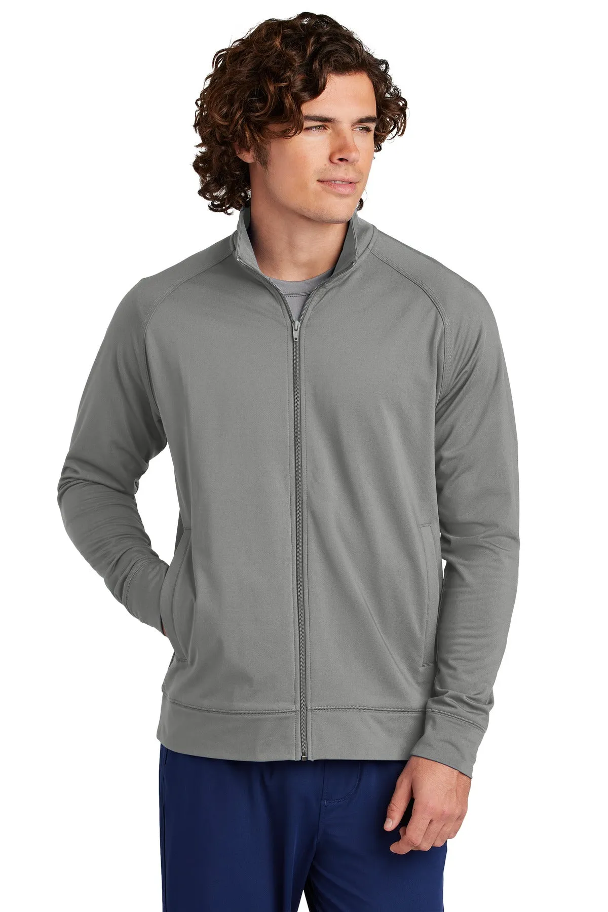 Sport-Tek Men's Sport-Wick Stretch Full-Zip Cadet Jacket