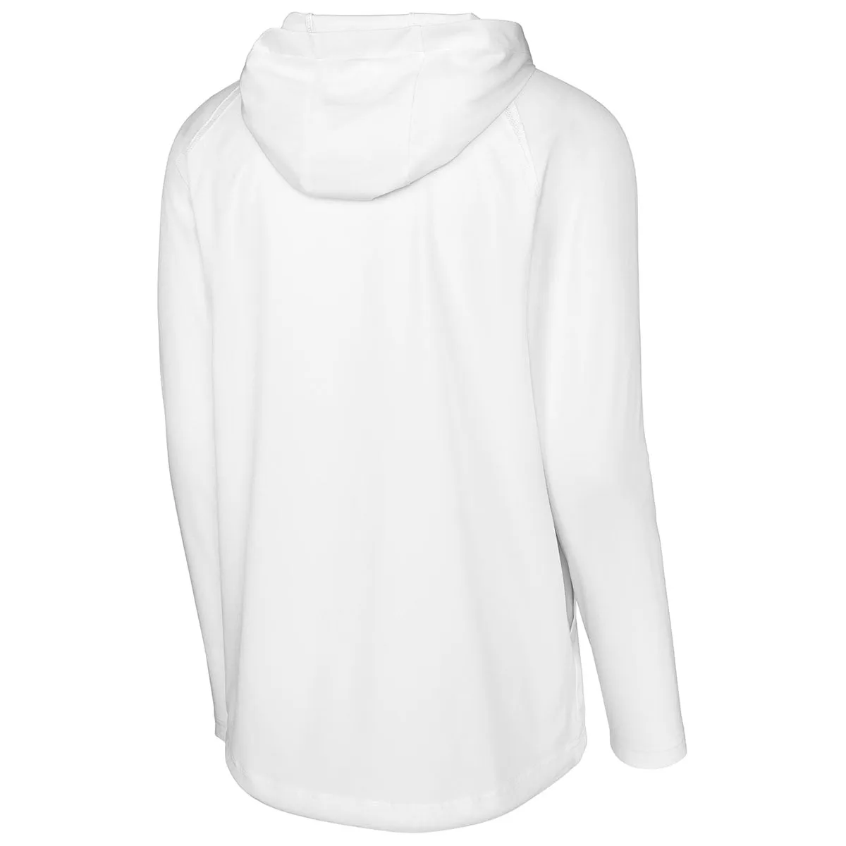 Sport-Tek Men's White Repeat 1/2-Zip Long Sleeve Hooded Jacket