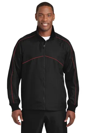 Sport-Tek Shield Ripstop Jacket JST83 Black/ True Red