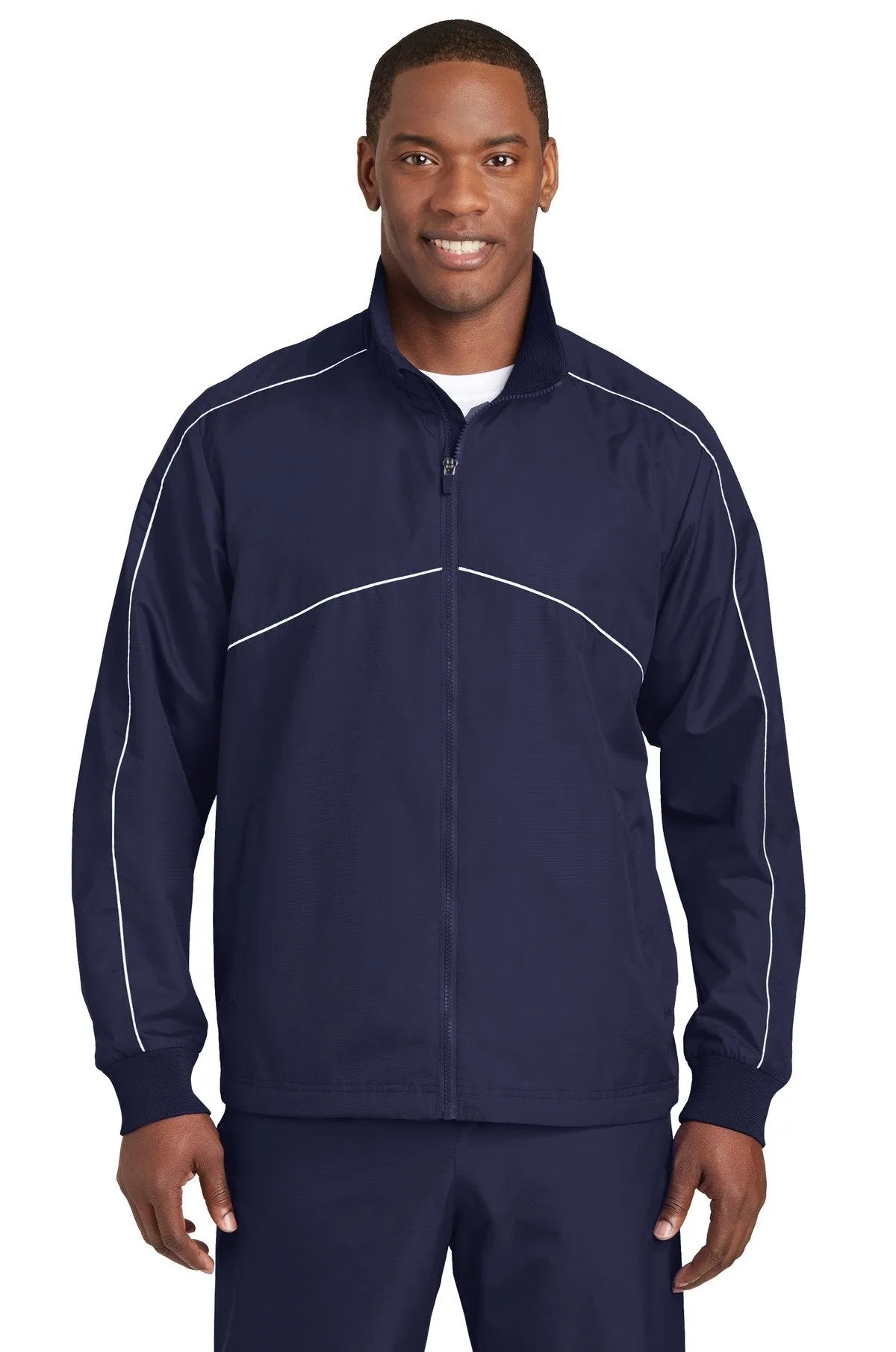 Sport-Tek Shield Ripstop Jacket JST83 True Navy/ White