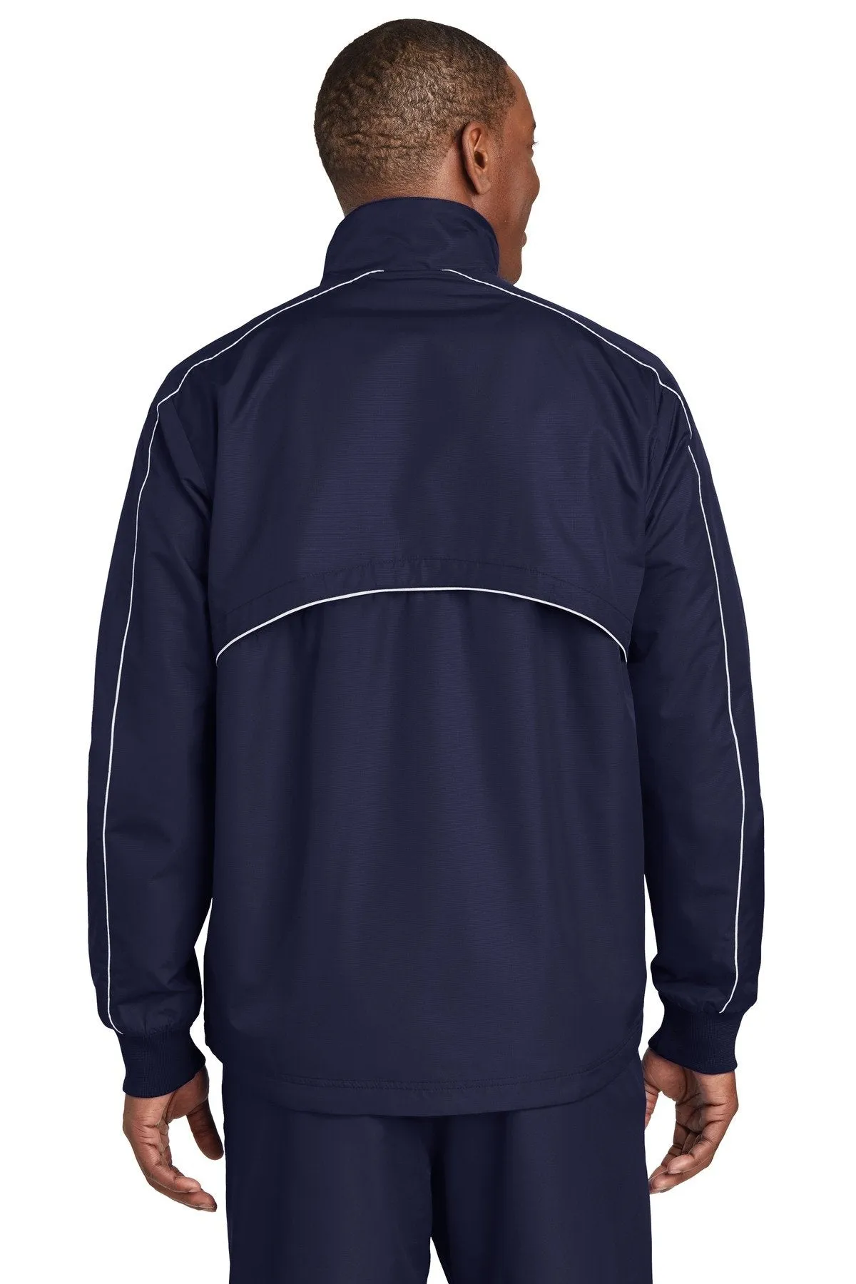 Sport-Tek Shield Ripstop Jacket JST83 True Navy/ White