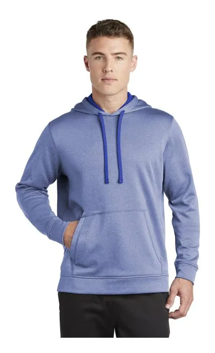 Sport-Tek ST264 PosiCharge Sport-Wick Heather Fleece Hooded Pullover