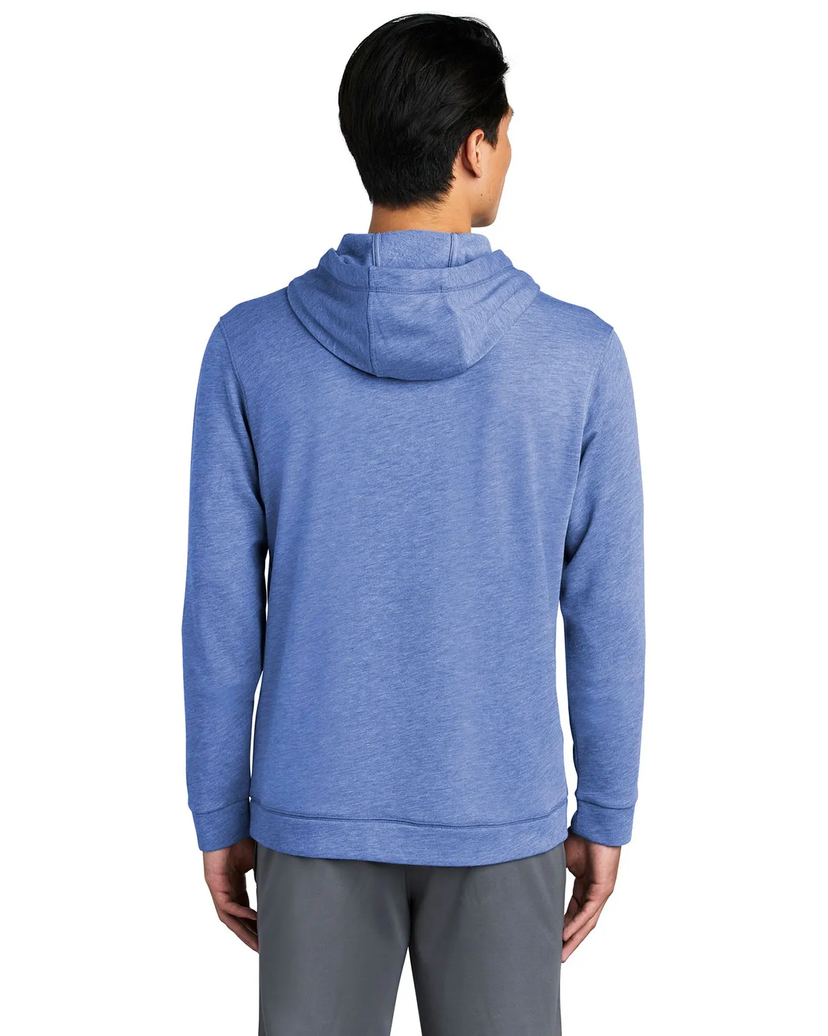 Sport-Tek ST296 Men PosiCharge Tri-Blend Wicking Fleece Hooded Pullover