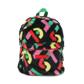 Stella Mccartney Unisex Multicolor Backpack In Faux Fur