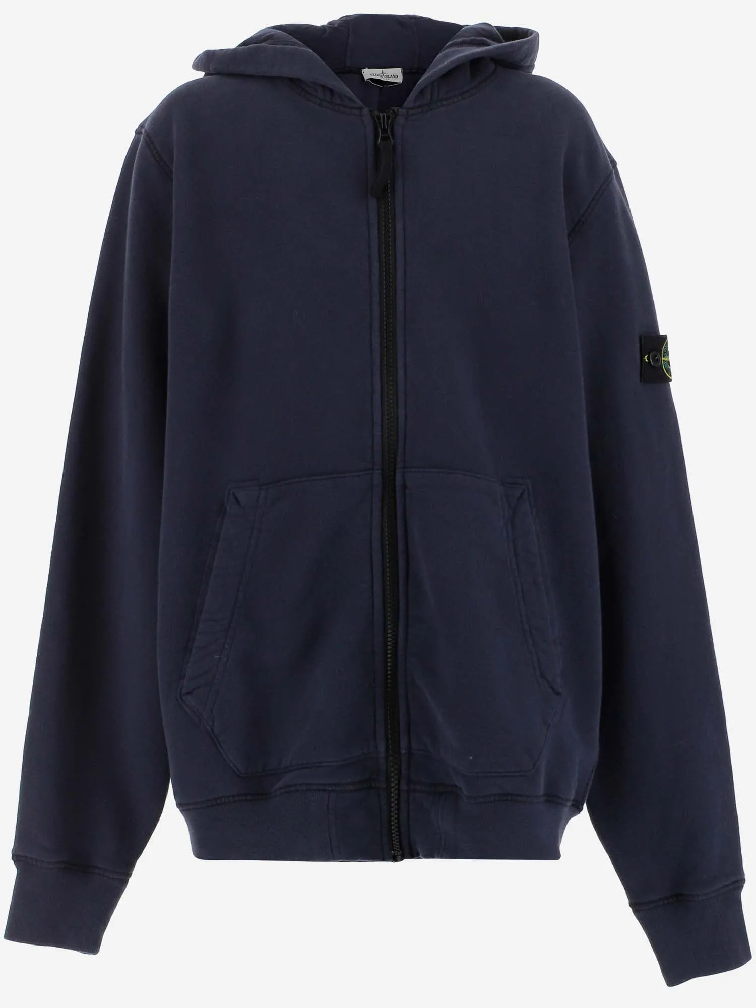 Stone Island Junior Logo Patch Hooded Jacket