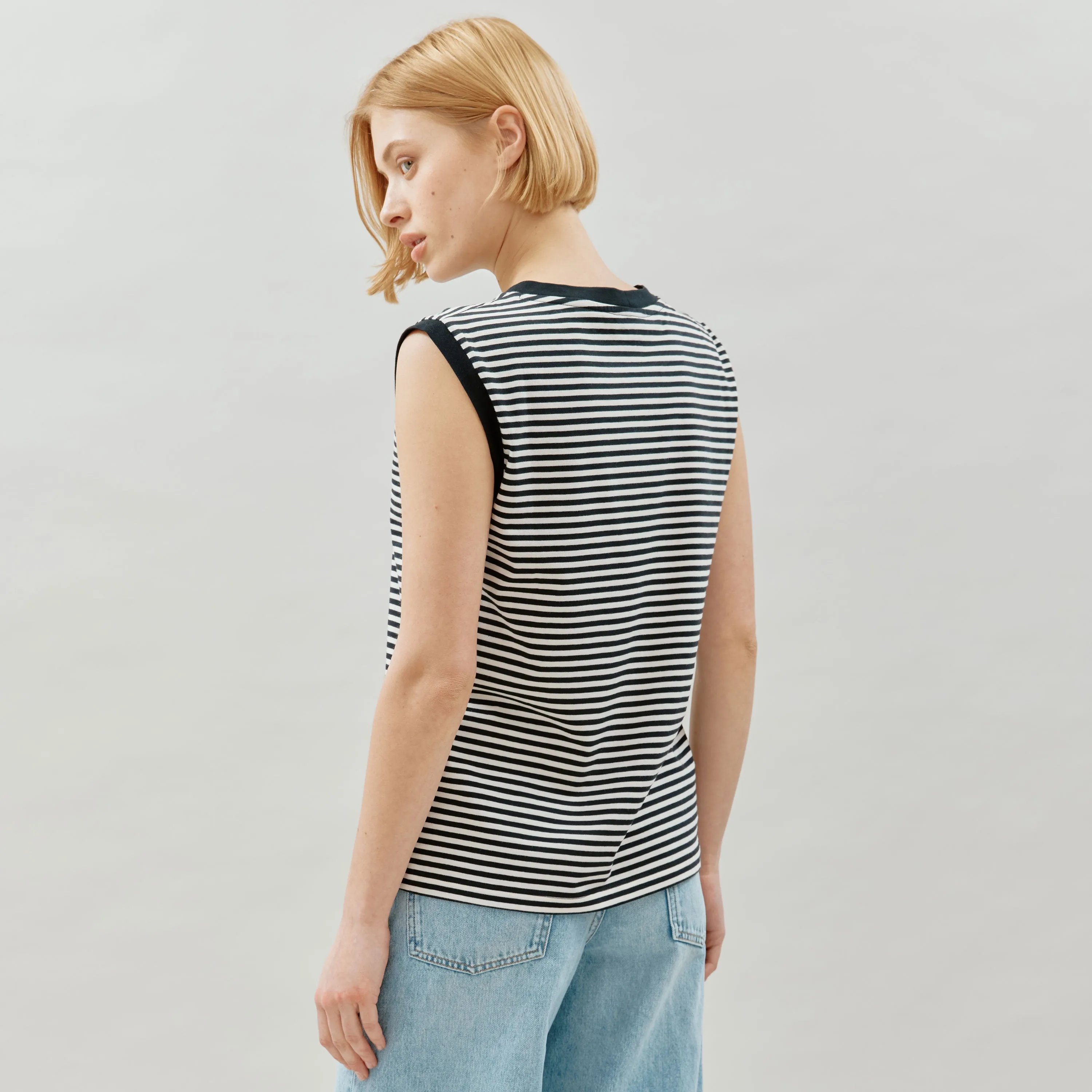 Stripe Cotton Tank Top