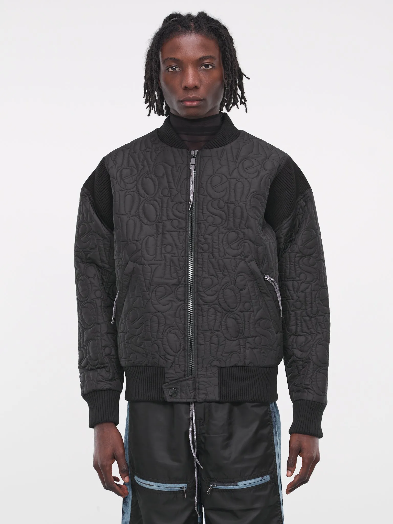 Stripped Cyclist Bomber (33040009-W00PS-PI-N401-BLACK)