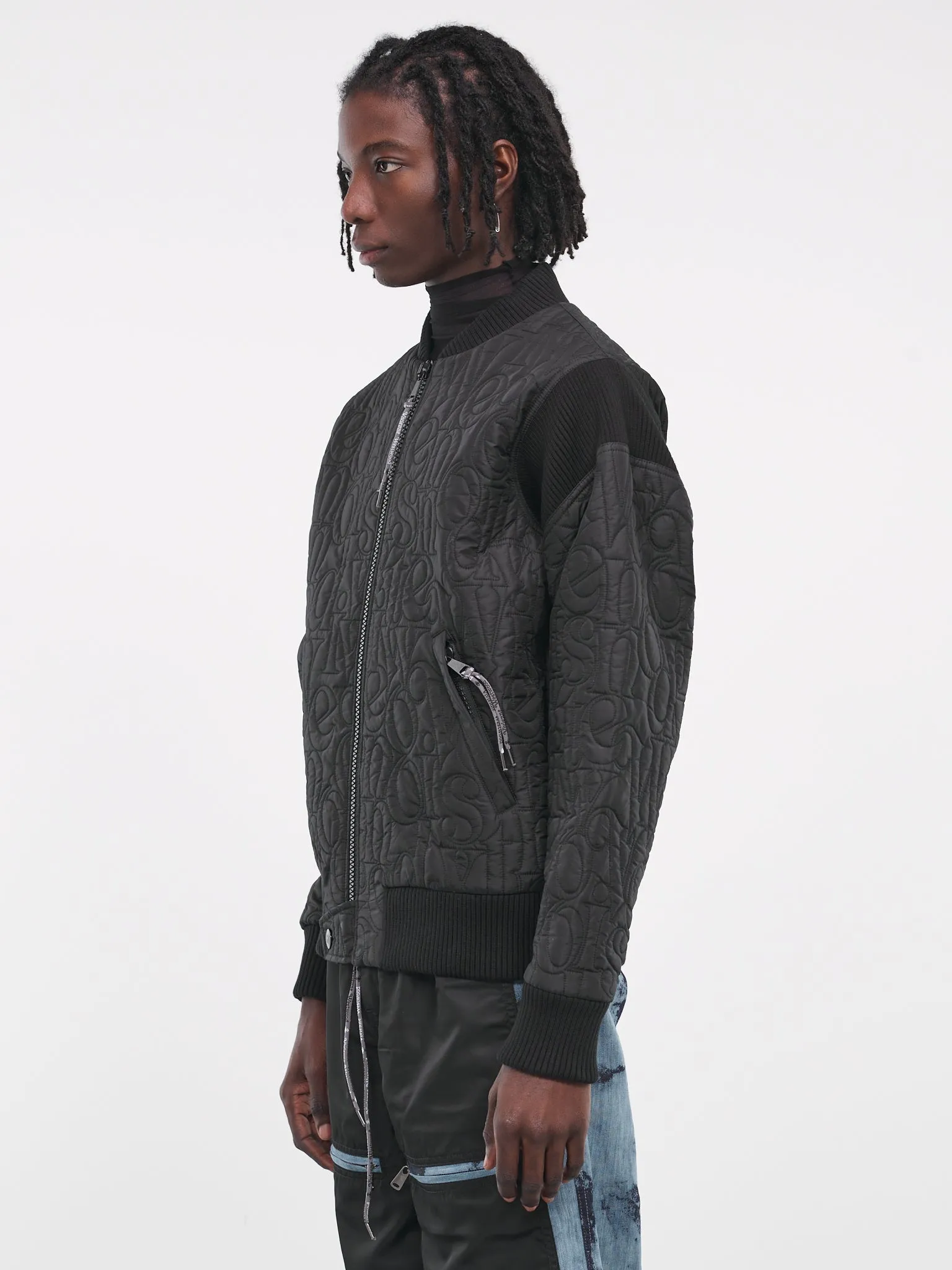 Stripped Cyclist Bomber (33040009-W00PS-PI-N401-BLACK)