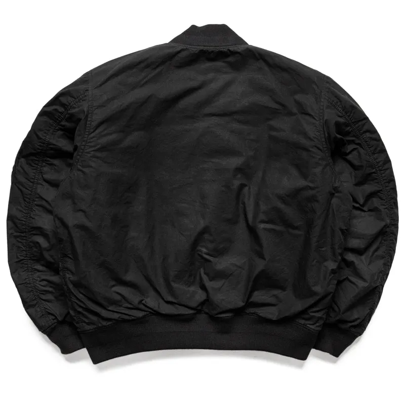 Stussy Quilted Bomber Waxed - Black