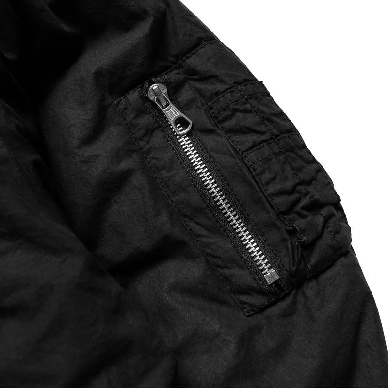 Stussy Quilted Bomber Waxed - Black