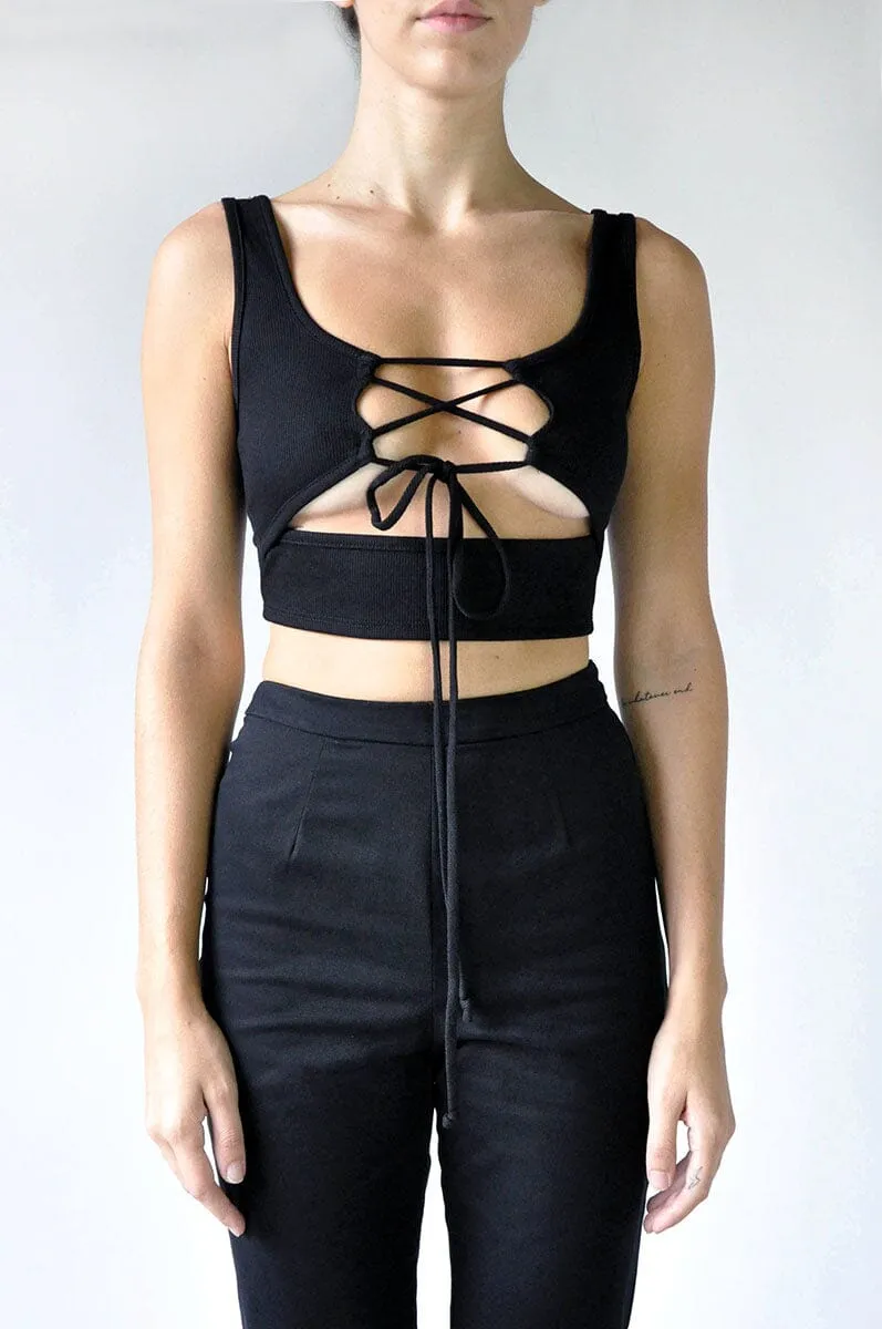 Sullen Lace Up Tank