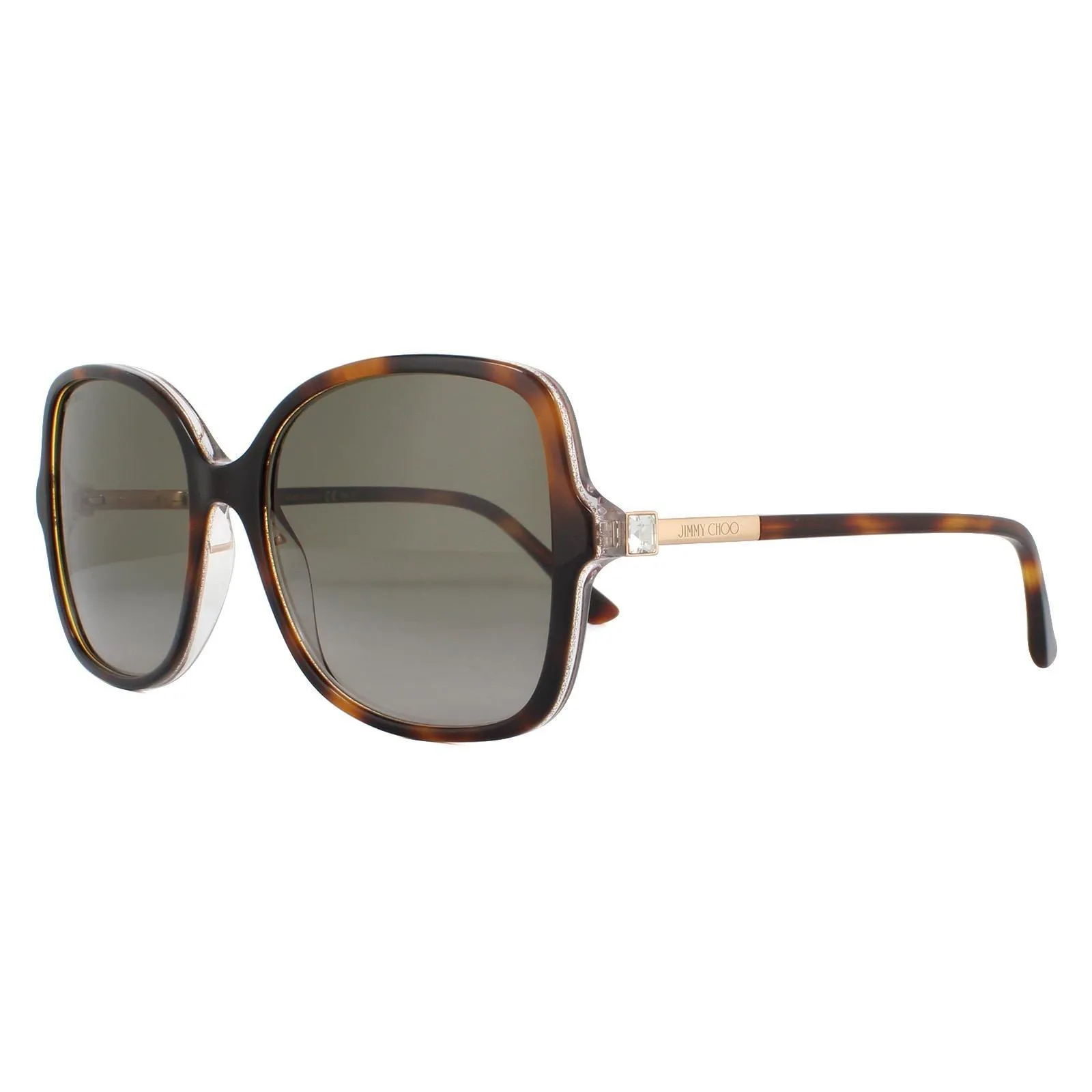 Sunglasses | Fashion Havana Pink Brown Gradient Sunglasses | Jimmy Choo