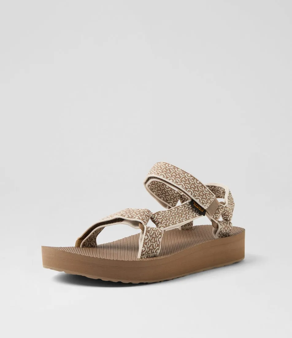 TEVA W Midform Univ Boho Caribou Fabric Sandals