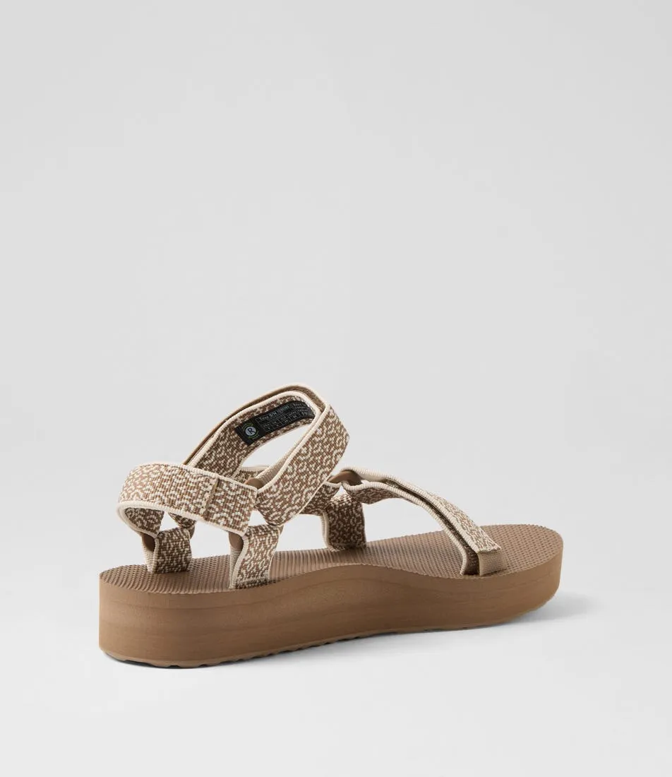 TEVA W Midform Univ Boho Caribou Fabric Sandals