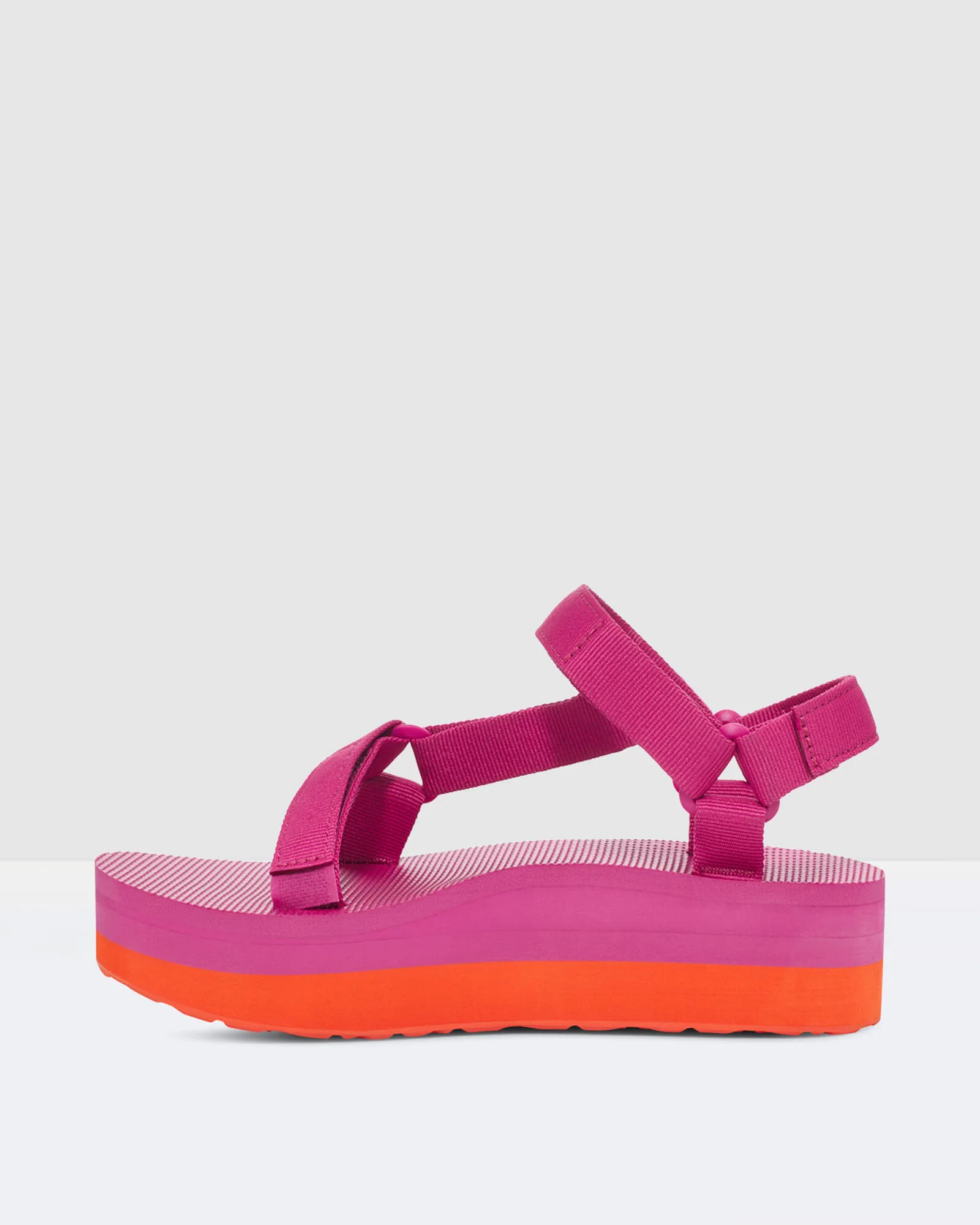 Teva Women's Flatform Universal Sandals in Rose/Violet/Orange