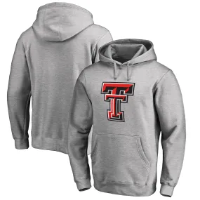 Texas Tech Red Raiders Ash Primary Team Logo Pullover Hoodie