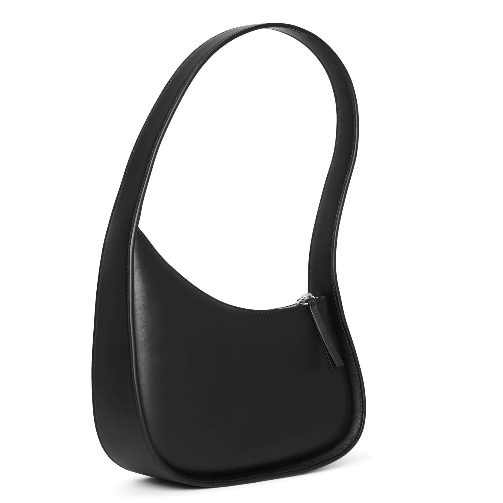 The Row Half Moon leather shoulder bag