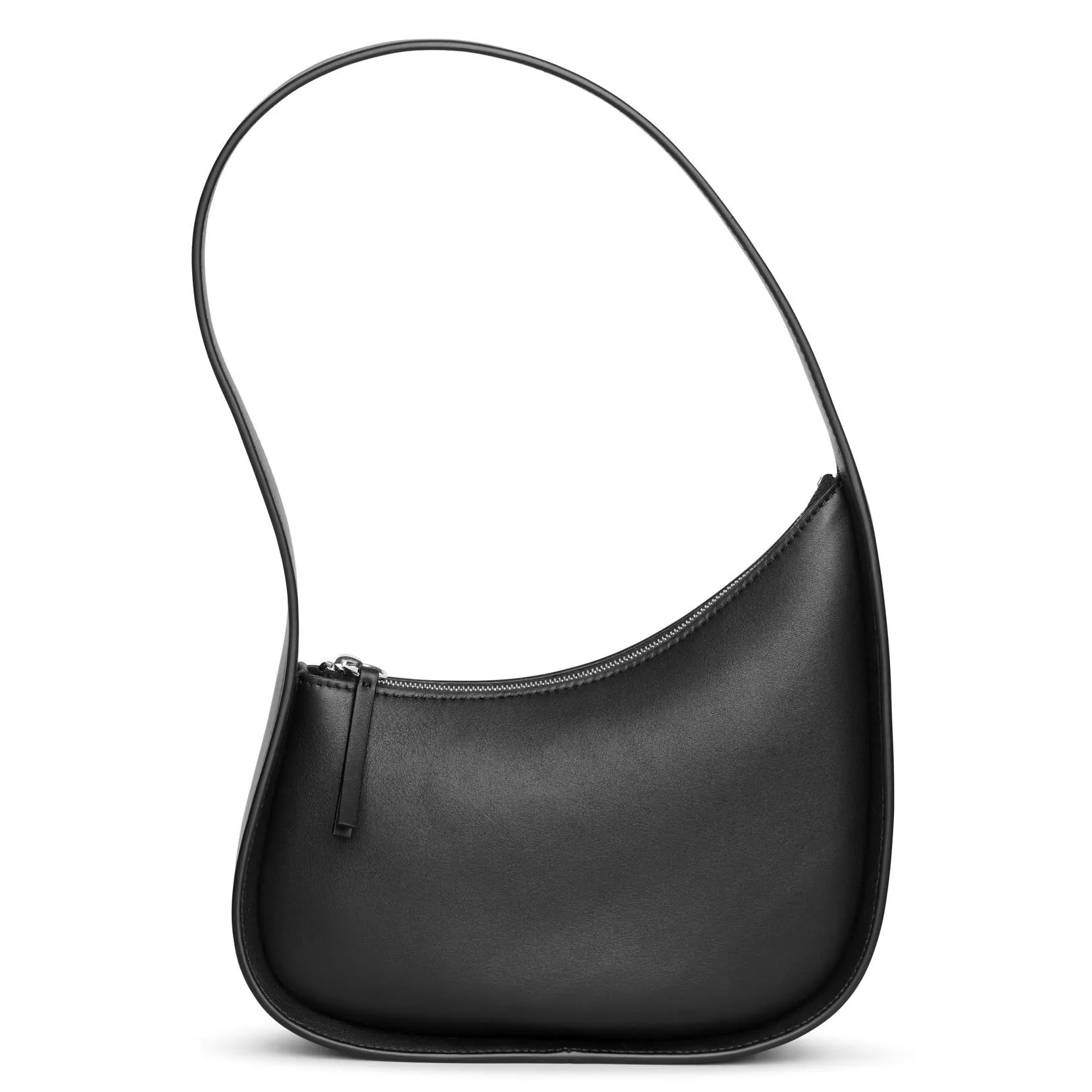 The Row Half Moon leather shoulder bag