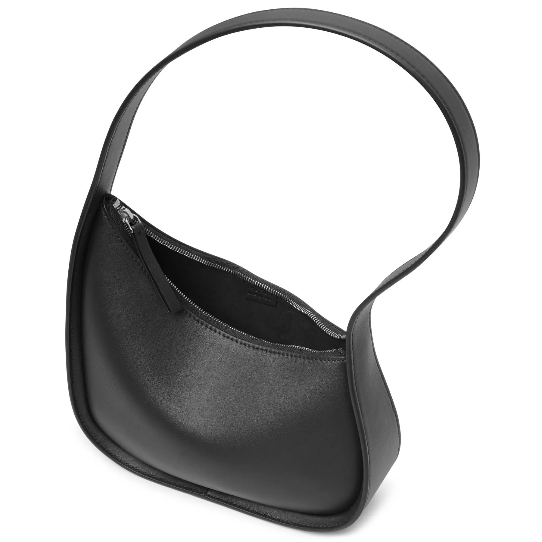 The Row Half Moon leather shoulder bag