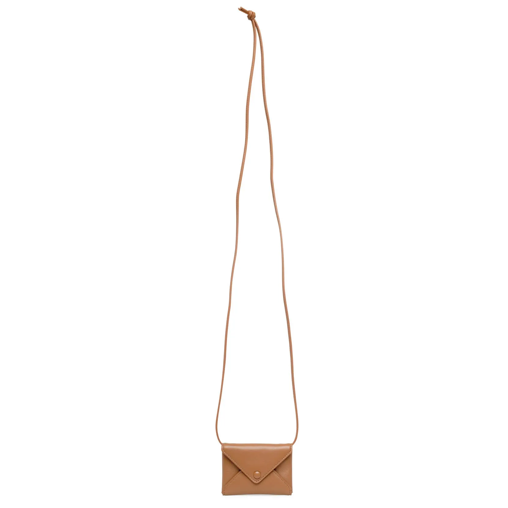 The Row Mini Envelope taupe leather shoulder bag