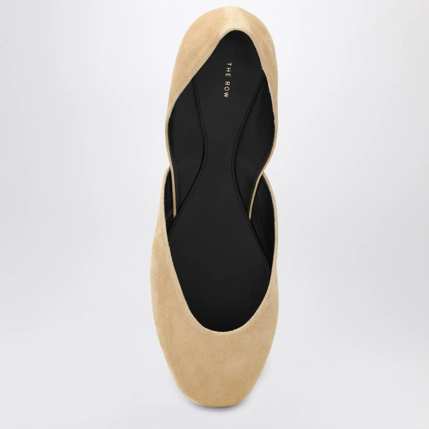 The Row    The Row Gemma Ballet Slipper Beige Suede