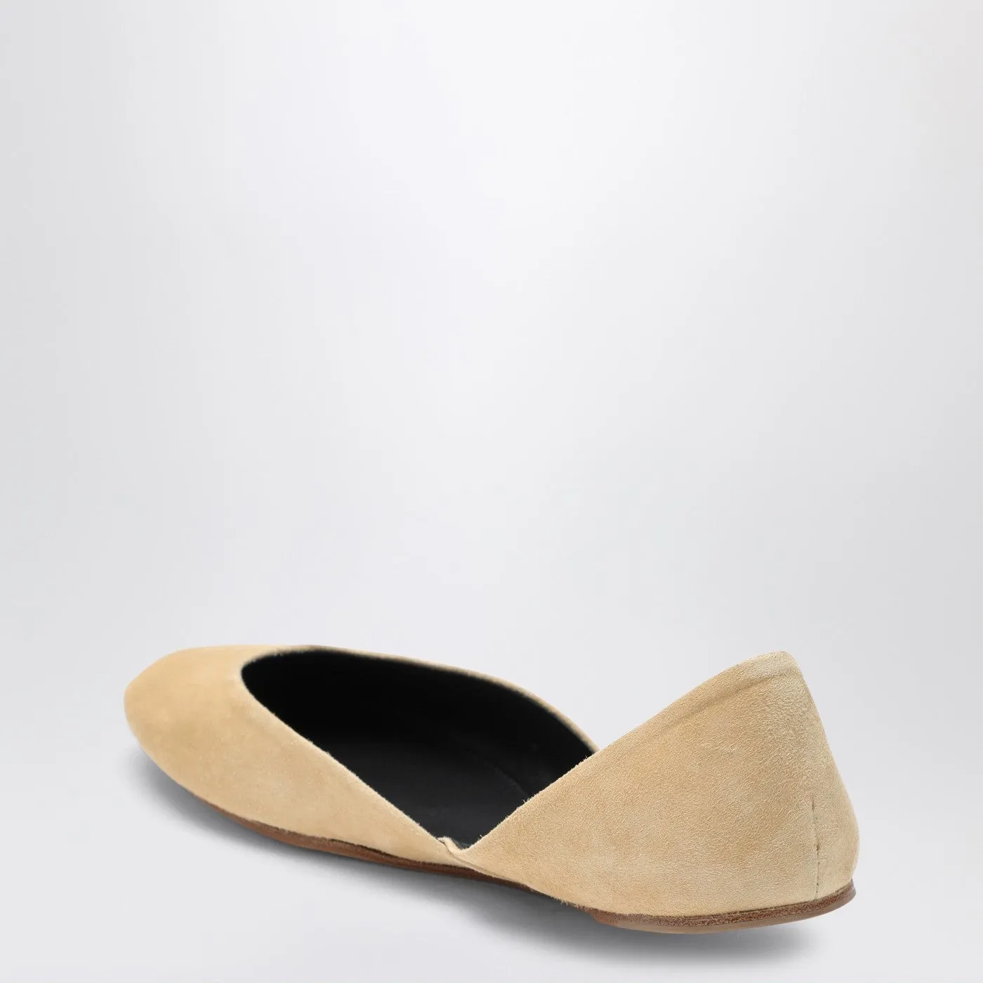 The Row    The Row Gemma Ballet Slipper Beige Suede