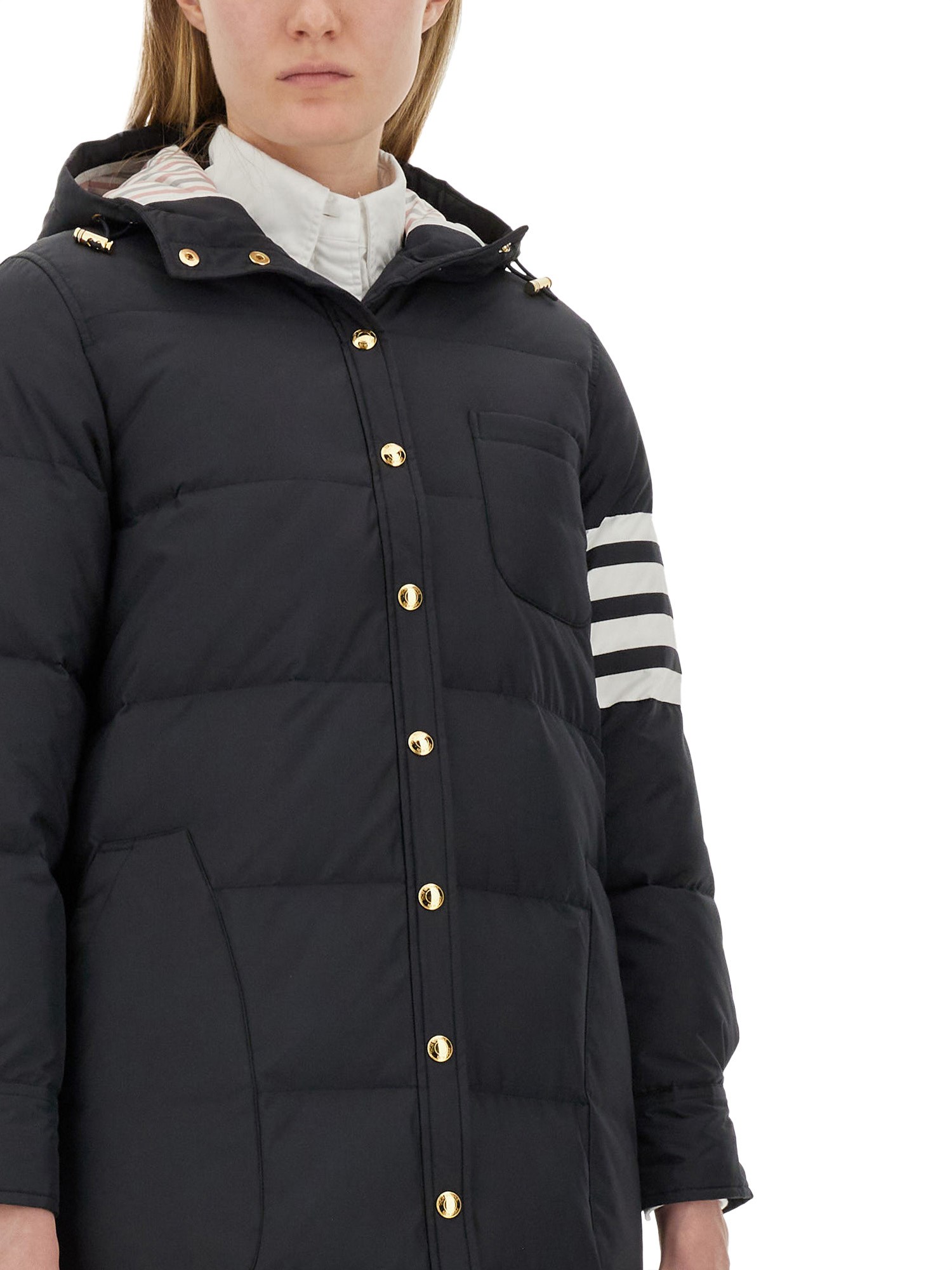 THOM BROWNE    HOODED JACKET