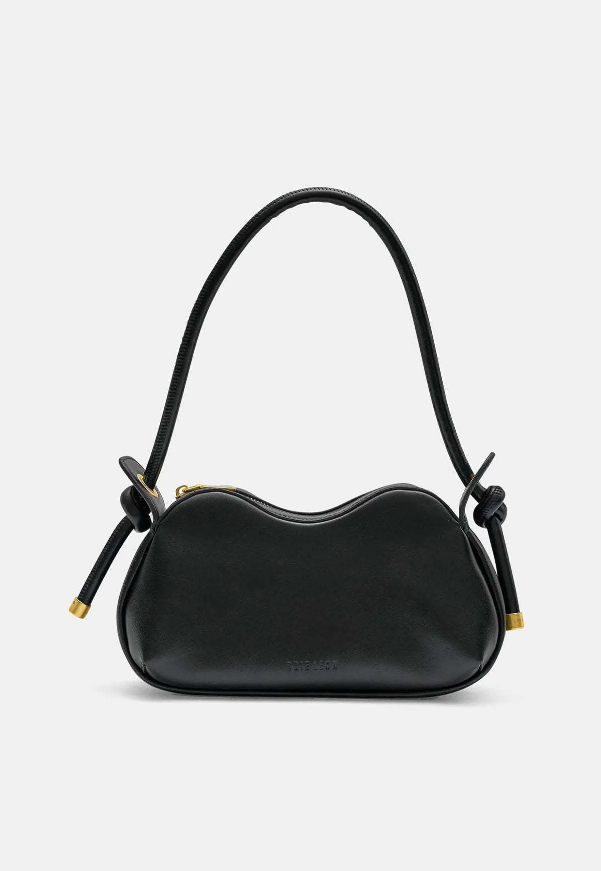 Tie Knot Baguette Bag - Black