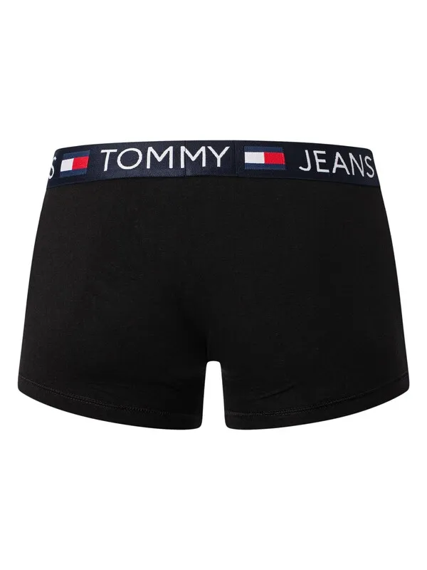 Tommy Jeans 3 Pack Trunks - Hot Heat/White/Dark Night Navy