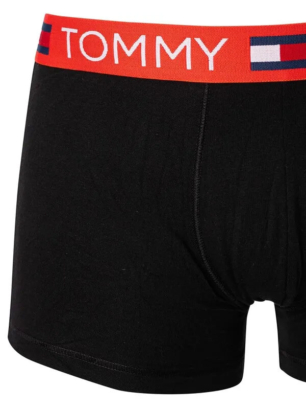 Tommy Jeans 3 Pack Trunks - Hot Heat/White/Dark Night Navy