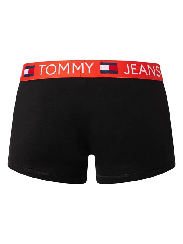 Tommy Jeans 3 Pack Trunks - Hot Heat/White/Dark Night Navy