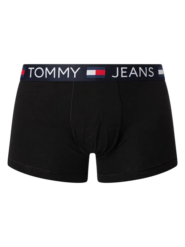 Tommy Jeans 3 Pack Trunks - Hot Heat/White/Dark Night Navy