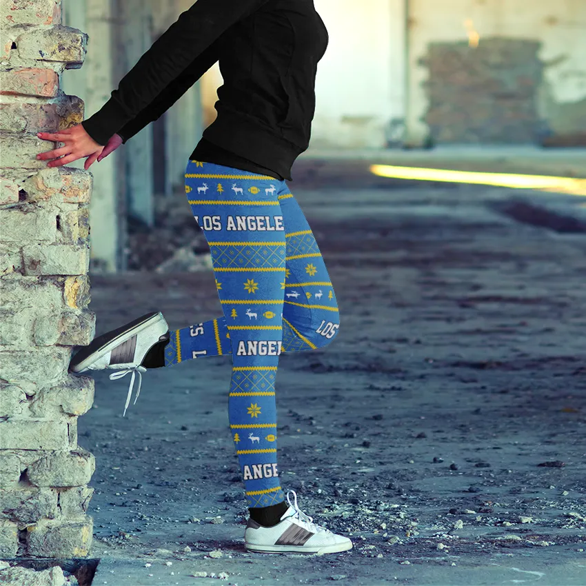 UCLA FB Christmas Leggings