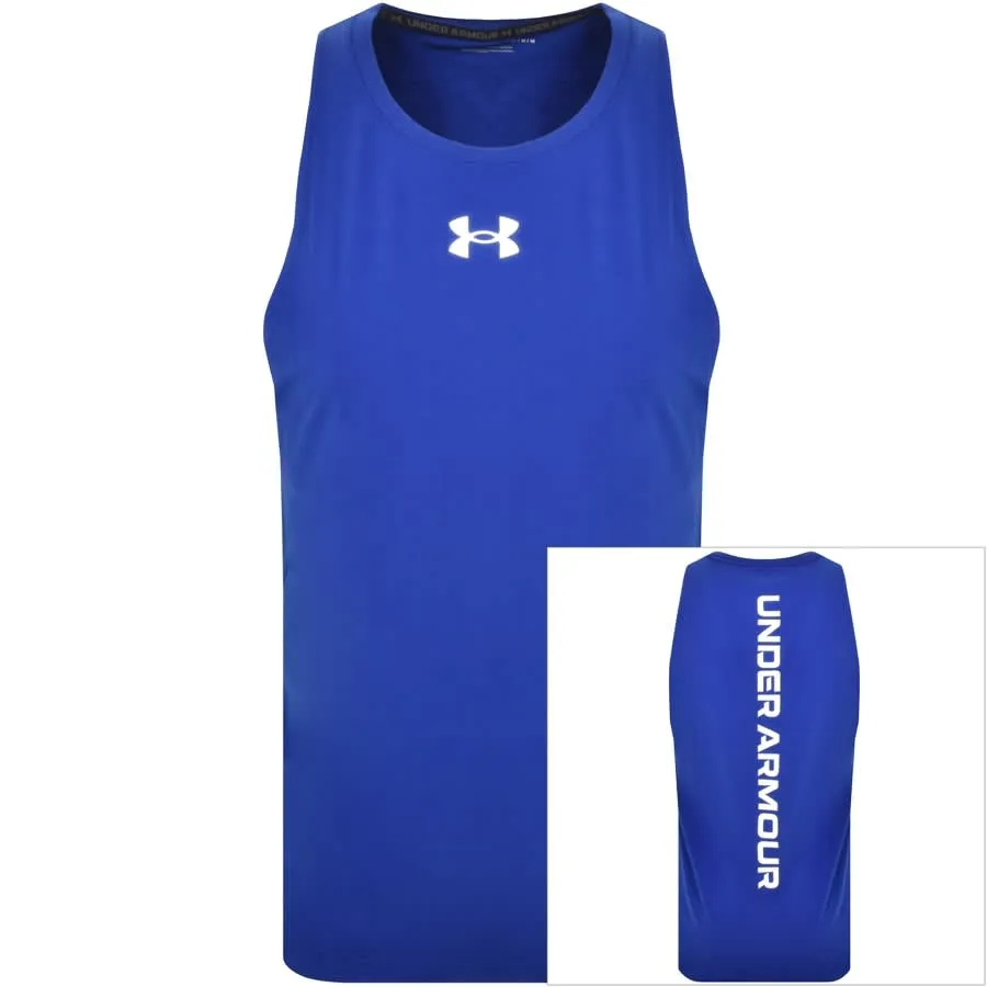 Under Armour Baseline Cotton Vest T Shirt Blue