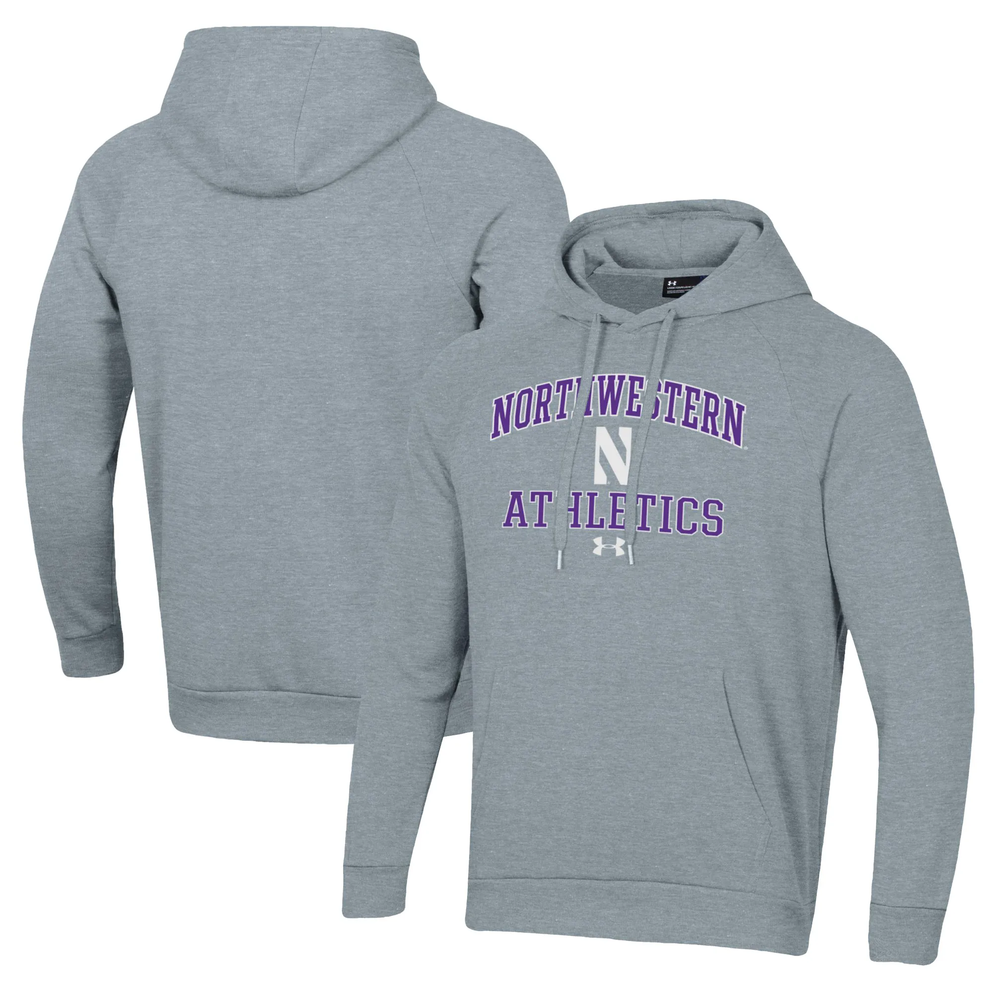 Under Armour  Northwestern Wildcats Gray Athletics All Day Pullover Hoodie