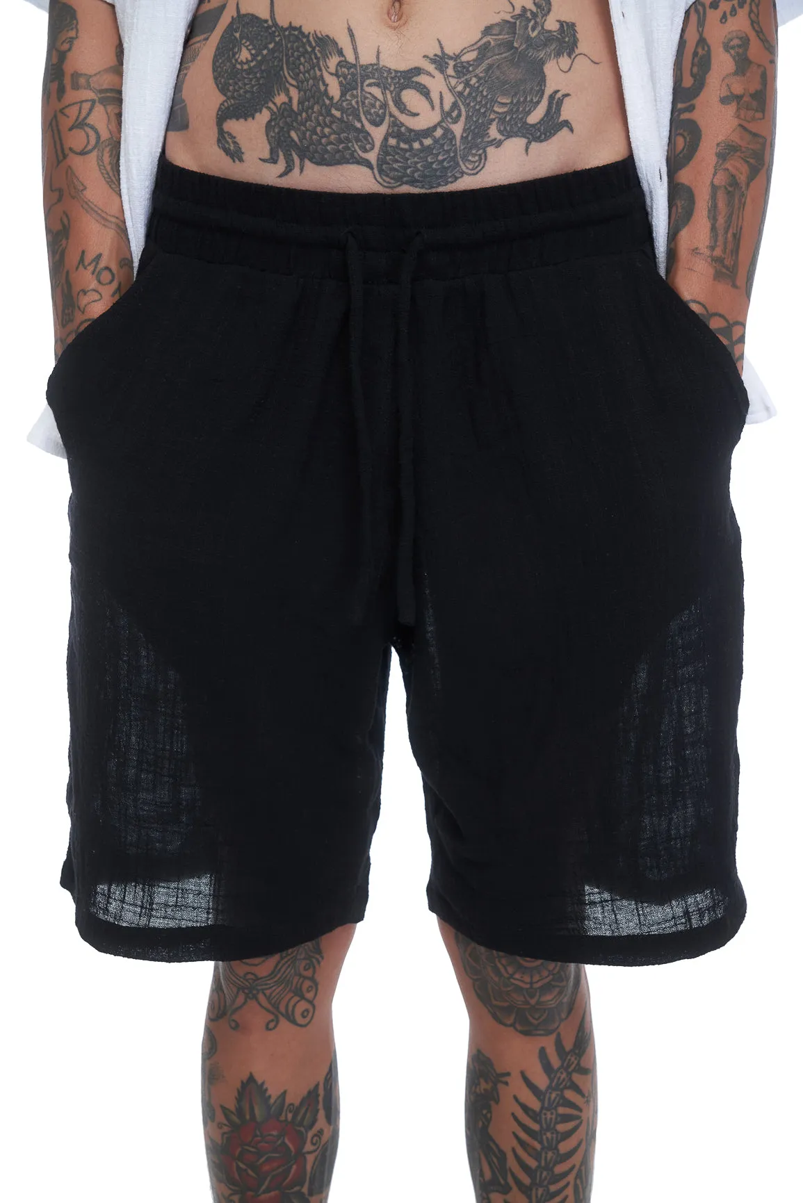 Vacay Textured Short - Black