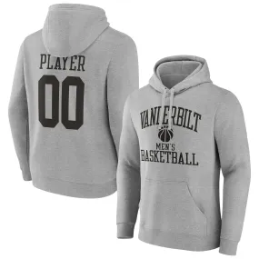 Vanderbilt Commodores Gray Men's Basketball Pick-A-Player NIL Gameday Tradition Pullover Hoodie