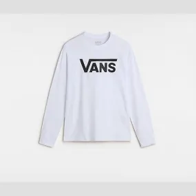 Vans BOYS CLASSIC LONG SLEEVE T-SHIRT (8-14 YEARS) (WHITE/BLACK) WHITE