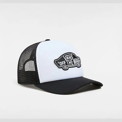 Vans CLASSIC PATCH CURVED BILL TRUCKER HAT (BLACK/WHITE) UNISEX BLACK