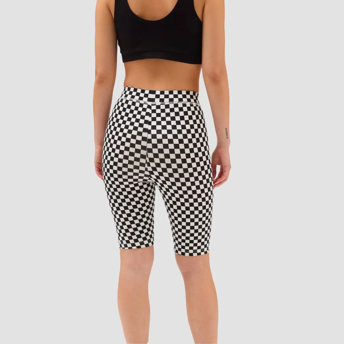 Vans Flying V Print Legging Shorts Flying V Checkerboard - Womens