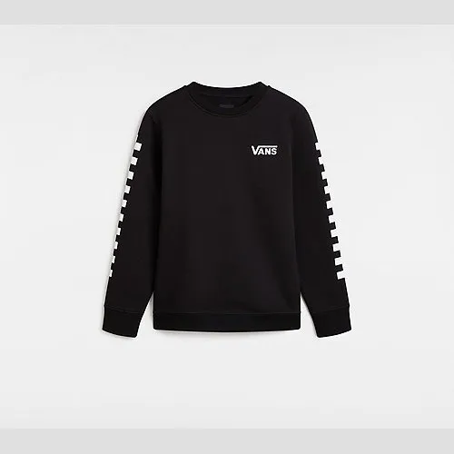 Vans KIDS EXPOSITION CHECK II CREW SWEATSHIRT (8-14 YEARS) (BLACK) BOYS BLACK