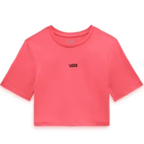 Vans Ladies Flying V Crop Crew Sweatshirt in Pink