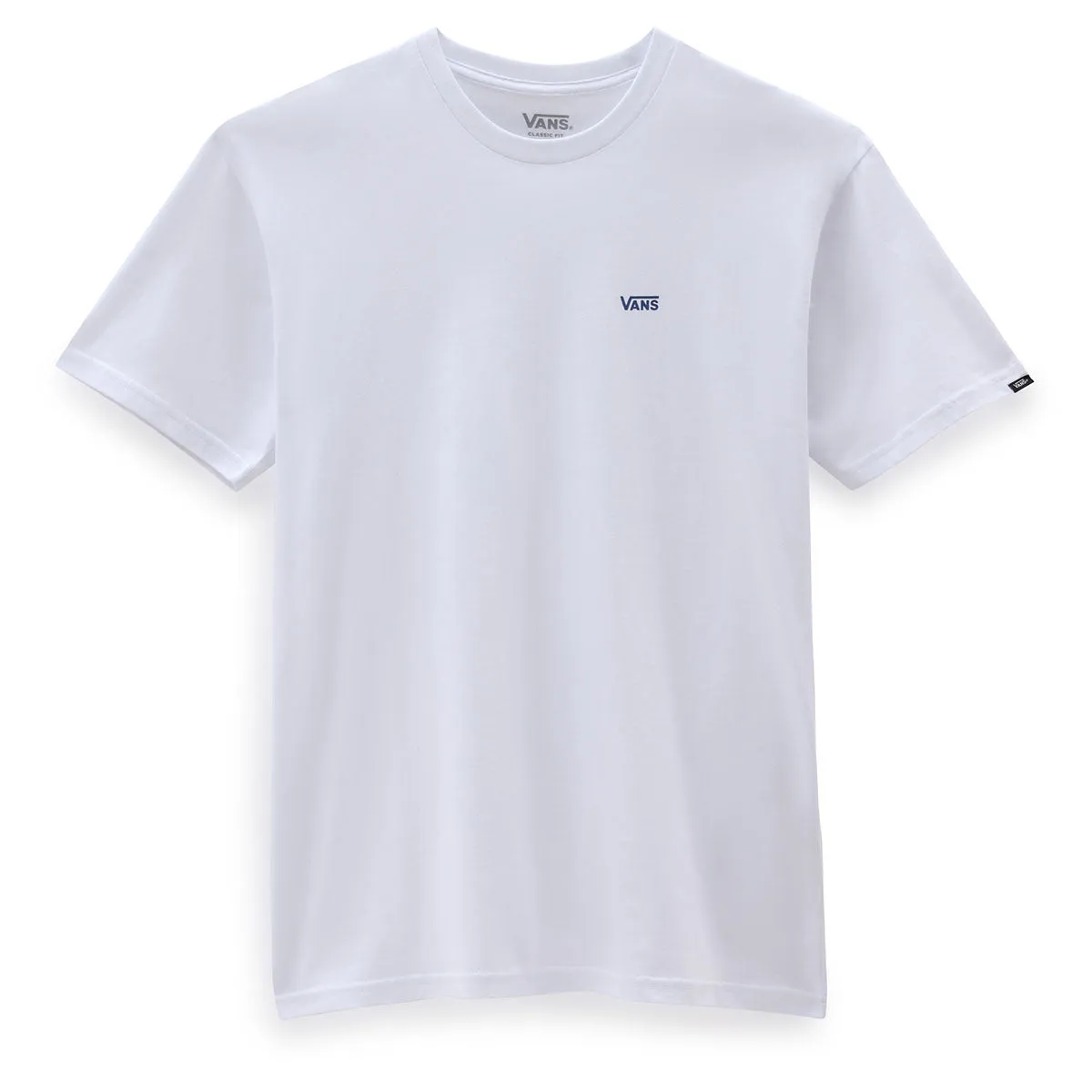 Vans Men's Left Chest Logo Tee - White/Blue