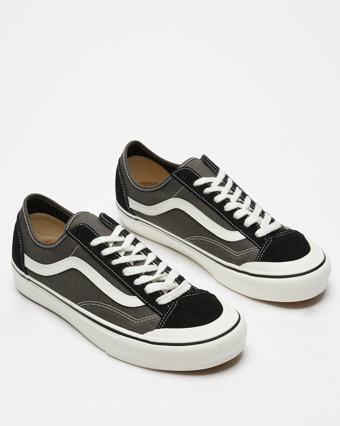 Vans Salt Wash Style 136 Decon Vr3 Sf Shoe - Black Marshmallow | SurfStitch