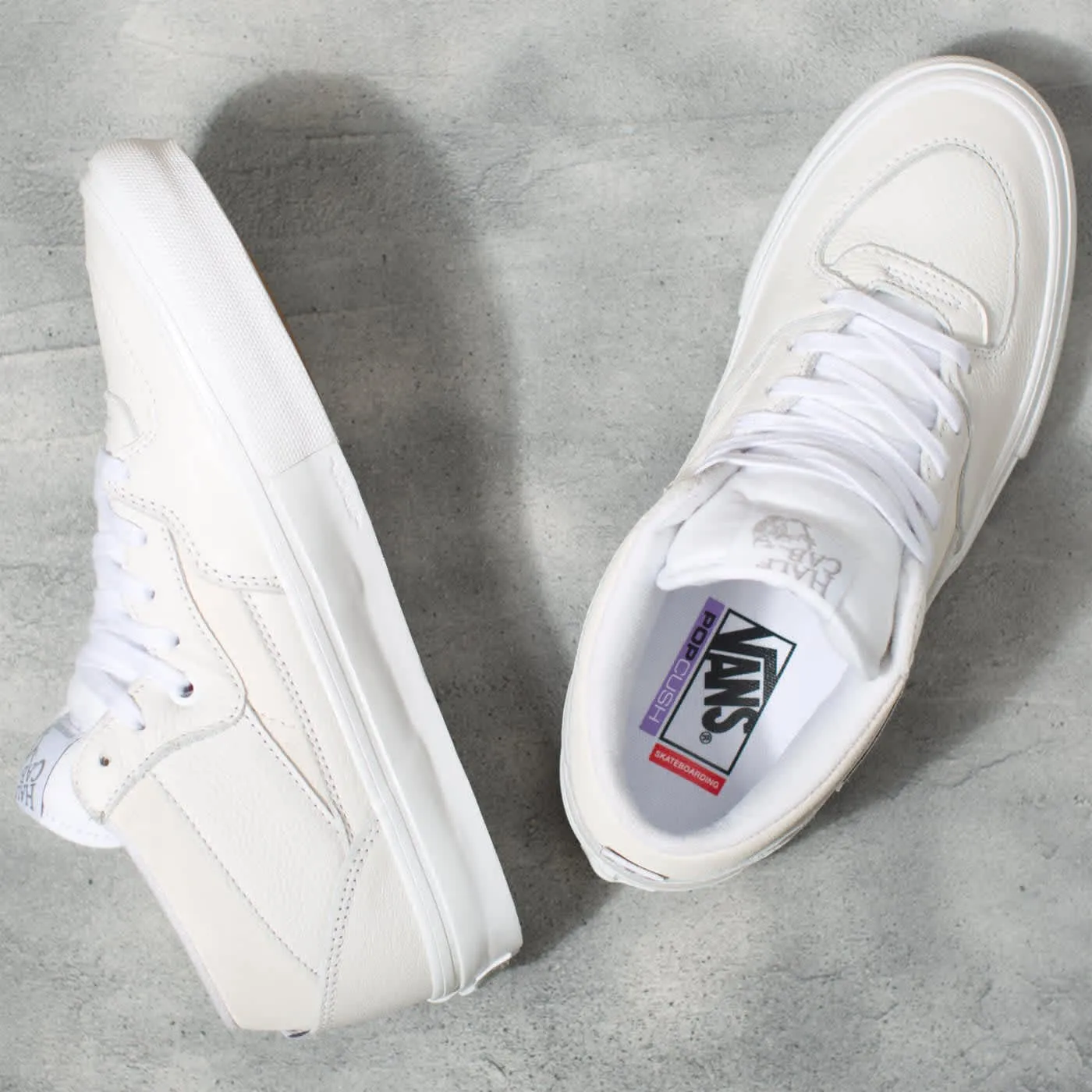 VANS SKATE HALF CAB - (DAZ) WHITE