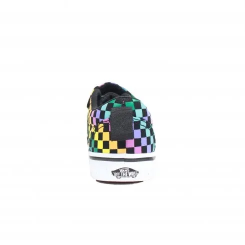 Vans TD Doheny V | Rainbow Mini Check Canvas | Childrens Rip Tape Sneakers