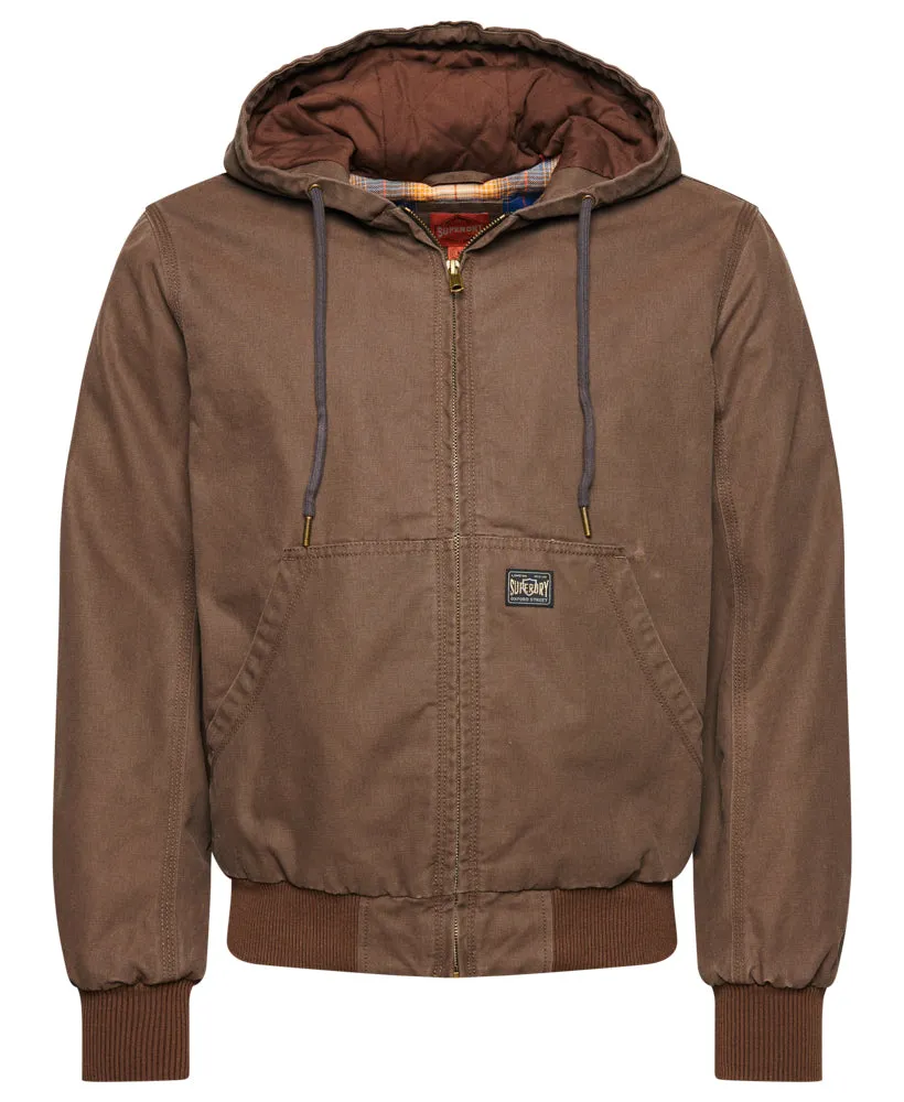 Vintage Workwear Hoodie | Chestnut Brown